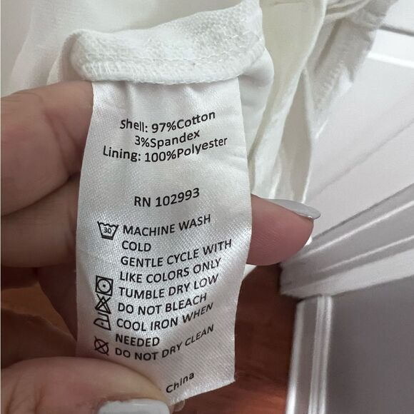 Marissa Webb x RTR White Tie Waist Dress women's size 10 with pockets - Picture 6 of 14